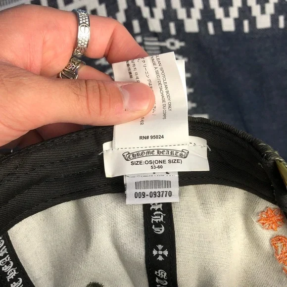 Chrome Hearts ★ AUTHENTIC Camo “CH” Baseball Cap - Picture 9 of 12